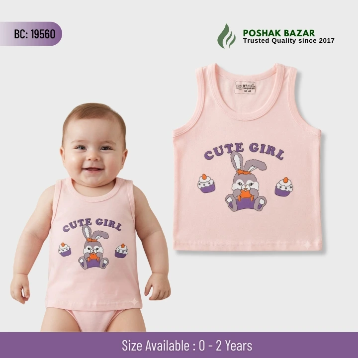Unisex Baby Sleeveless Vest Cute Cartoon Print Newborn to 2 Years