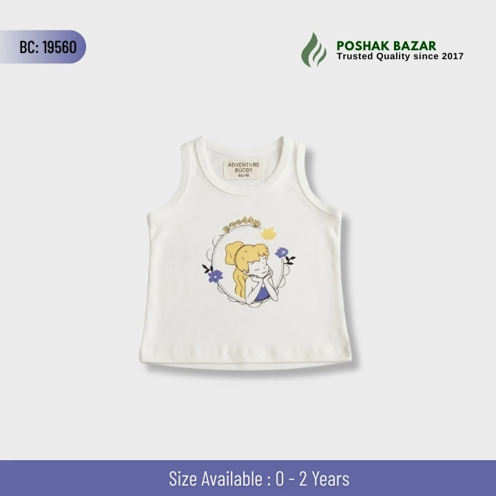 Unisex Baby Sleeveless Vest Cute Cartoon Print Newborn to 2 Years
