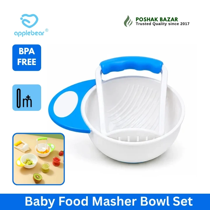 Baby Food Masher Bowl Set BPA Free for Baby Feeding