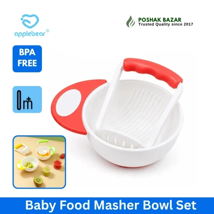 Baby Food Masher Bowl Set BPA Free for Baby Feeding