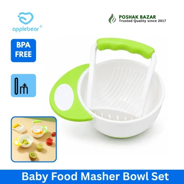 Baby Food Masher Bowl Set BPA Free for Baby Feeding