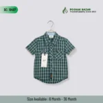 Export Quality Baby Boys Cotton Check Shirt 100 Percent Cotton 6-36 Months