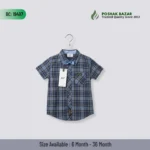 Export Quality Baby Boys Cotton Check Shirt 100 Percent Cotton 6-36 Months
