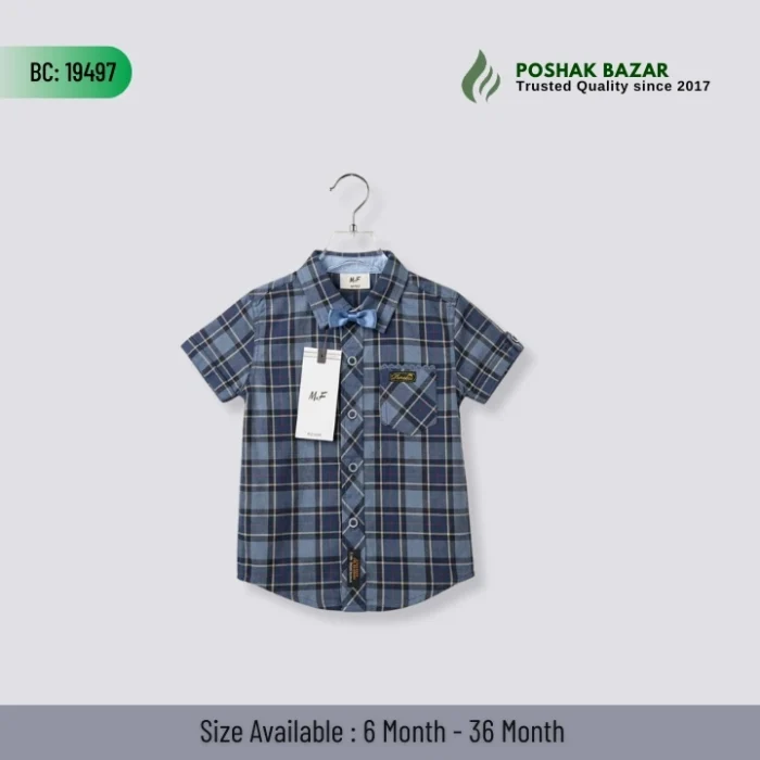 Export Quality Baby Boys Cotton Check Shirt 100 Percent Cotton 6-36 Months