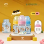 Minitree Glass Baby Feeding Bottle 60ml BPA Free Newborn Feeder