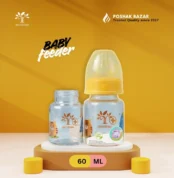 Minitree Glass Baby Feeding Bottle 60ml BPA Free Newborn Feeder