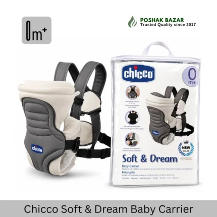 Chicco Soft & Dream Baby Carrier 0M+ Grey & Cream