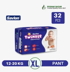 Savlon Twinkle Baby Pant Diaper XL Size 32 Pcs Up to 20 KG