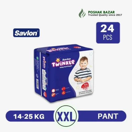 Savlon Twinkle Baby Pant Diaper XXL Size 24 Pcs Up to 25 KG