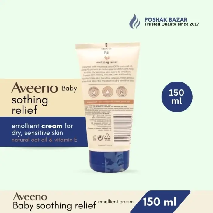 Aveeno Baby Soothing Relief Emollient Cream 150ml