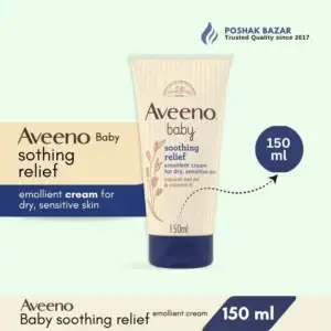 Aveeno Baby Soothing Relief Emollient Cream 150ml for dry sensitive skin
