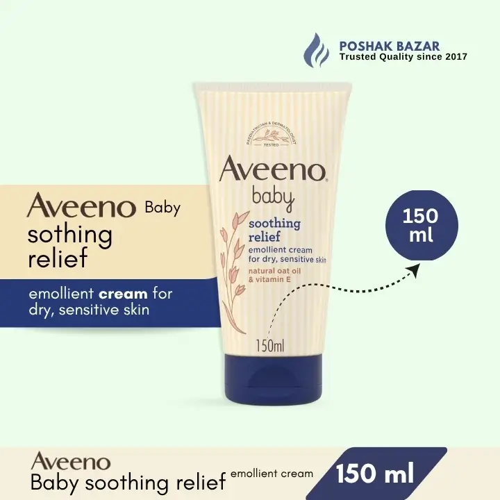 Aveeno Baby Soothing Relief Emollient Cream 150ml Aveeno Baby Soothing Relief Emollient Cream 150ml for dry sensitive skin