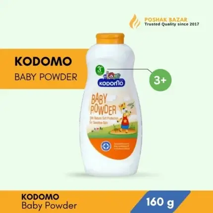 Kodomo Baby Powder 3+ 160g for Sensitive Skin