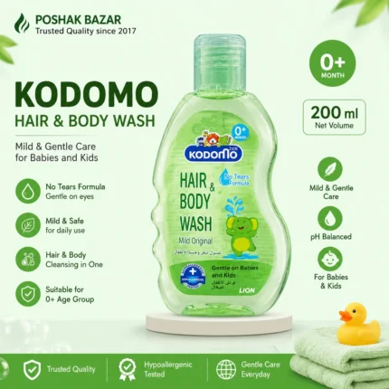 Kodomo Hair & Body Wash 0+ 200ml