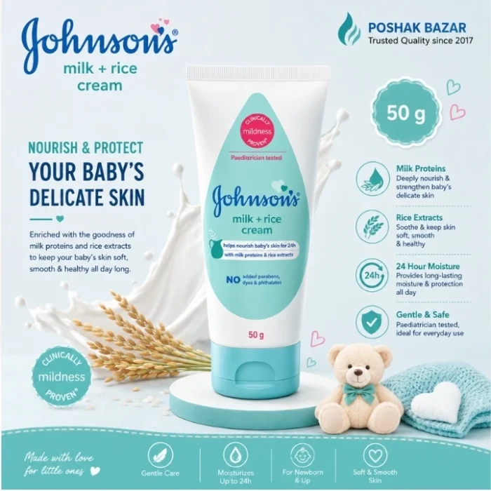Johnson’s Milk and Rice Baby Cream 50g