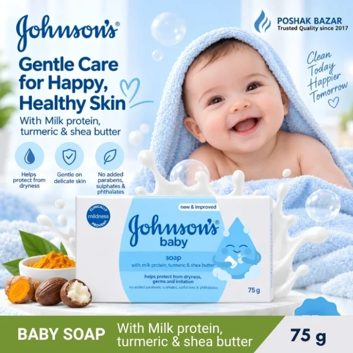 Johnson’s Baby Soap 75g for delicate baby skin