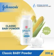 Johnson's Classic Baby Powder 200g with cornstarch
