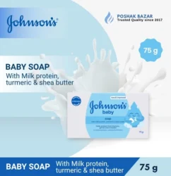 Johnson’s Baby Soap 75g with Milk Protein Turmeric and Shea Butter