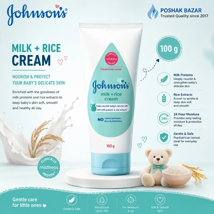 Johnson’s Milk and Rice Baby Cream 100g