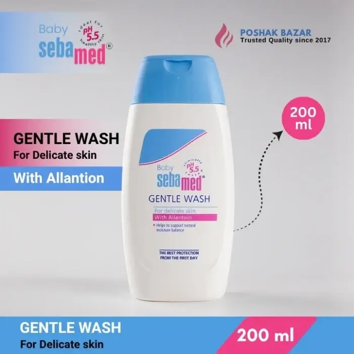Sebamed Baby Gentle Wash 200ml features a pH 5.5
