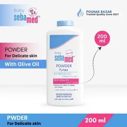 Sebamed Baby Powder 200ml with Olive Oil for delicate skin