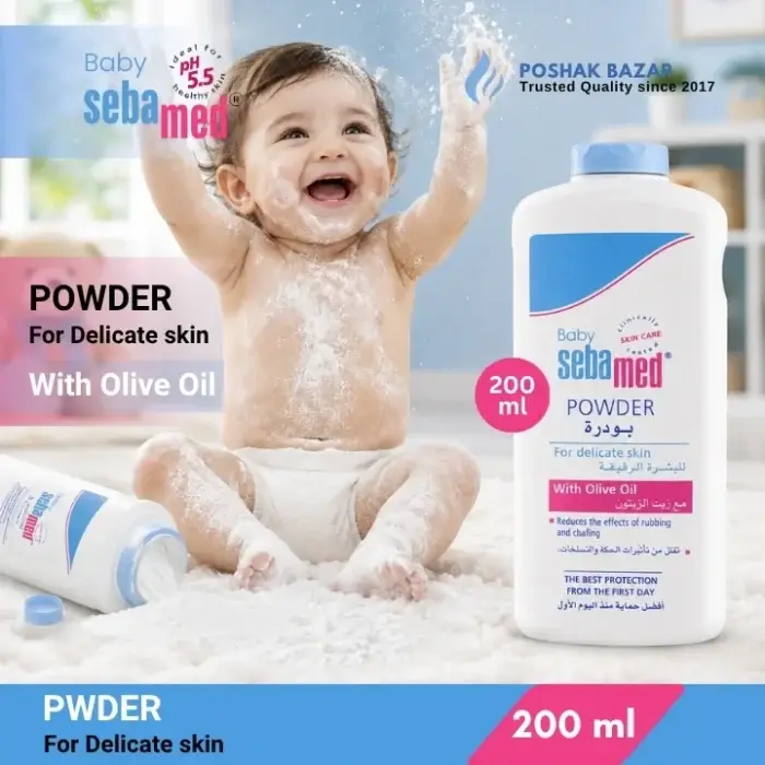 Sebamed Baby Powder 200ml with Olive Oil